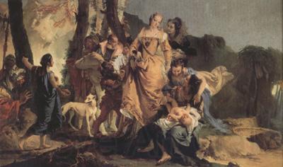 Giovanni Battista Tiepolo The Finding of Moses (nn03) Norge oil painting art